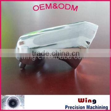 light glass aluminum square tube connectors 4 way