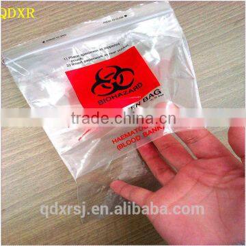 LDPE 4-Walls Medical Specimen Transport Self Adhesive Plastic Bags