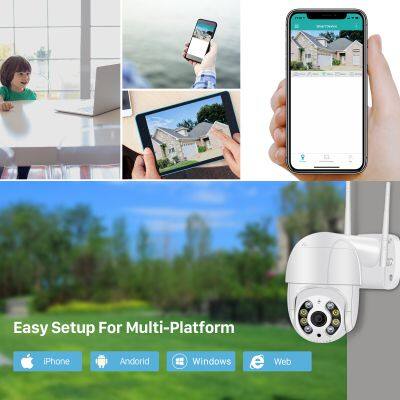 3MP PTZ IP Camera Wifi Outdoor Speed Dome Wireless Wifi Security Camera Pan Tilt 4X Digital Zoom Network CCTV Surveillance photo-3