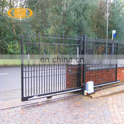 High quality cheap sliding steel fence gate designs for homes