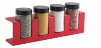 4 Jars Spice Racks Set Countertop Spice Rack Inside Cabinet Spice Rack Organizer photo-2
