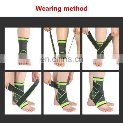 Sports Foot Sleeve Support Sock Ankle Foot Orthosis Nylon Ankle Elastic Warmth Breathable Fixed Ankle photo-5