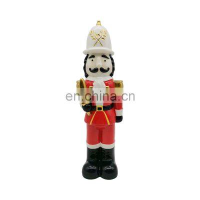 outdoor anamated ceramic christmas gift soldier nutcrackers decorations