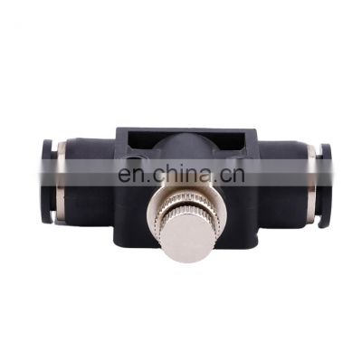 Pneumatic Parts Air Hose Connector LSA-10 Black Plastic Push Quick Tube Pvc Pipe One Touch Pneumatic Fitting