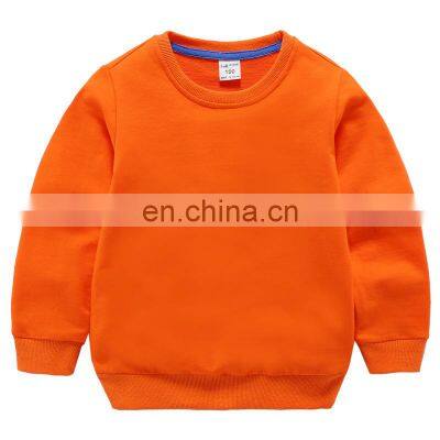 Customizing cheap wholesale 100% organic cotton  children's printed Round Neck for kids sports hoodies for home wear