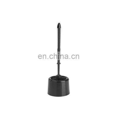 Best Price Simple Plastic PP Toilet Brush Black White Bathroom Toilet Brush Holder Simple Design Toilet Brush Bathroom