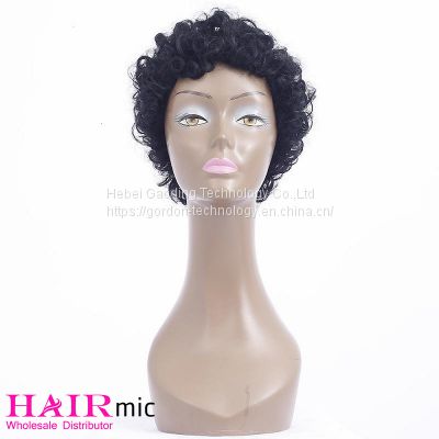 Short Curly Human Hair Wig Factory