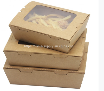 Storage containers brown kraft lunch box small Kraft Meal Box
