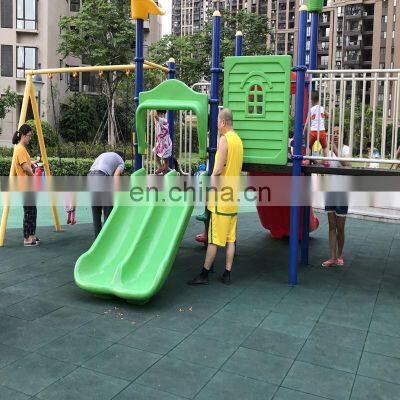 Durable outdoor antislip rubber tiles playground tile puzzle mats gym