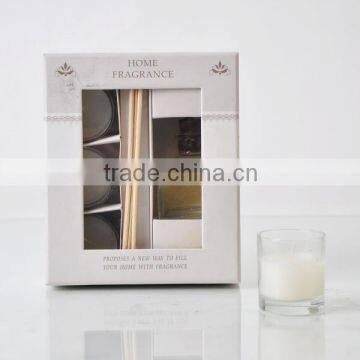 Gift Set With 50ml Reed Diffuser and Scented Glass Candle Jar SA-0160