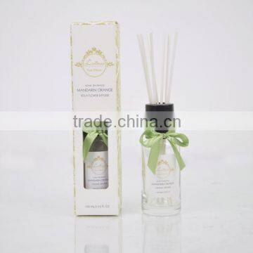 100ml Home fragrance Aroma Reed Diffuser with glass bottle with ribbon SA-2042