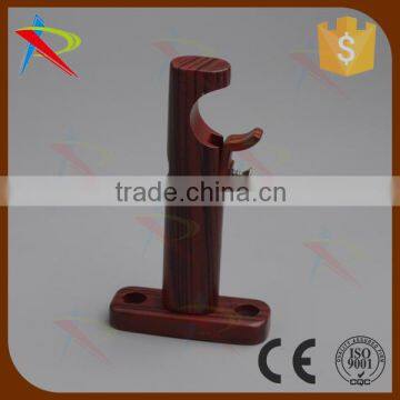 Metal Aluminum Alloy Material Wooden Plated Fancy Curtain Rod Brackets photo-2