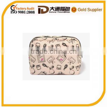 Plenty perfume bottles printing cosmetic bag zippered placket at the top