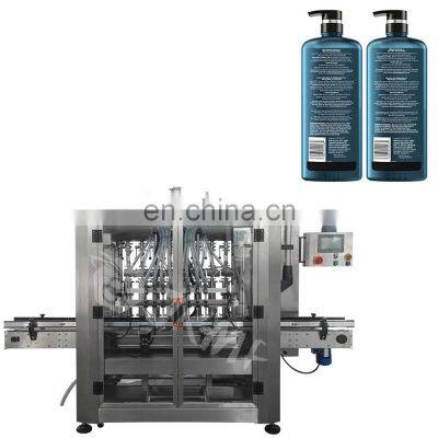 6 Head Automatic Linear Vertical Magnetic Pump Pneumatic Bottle Edible Oil Filling Machinery With Dust Cover