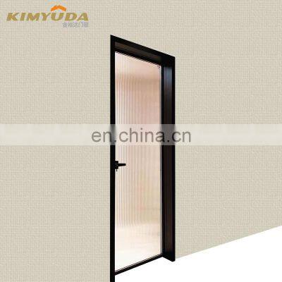 Modern Bathroom Narrow Frame Casement Aluminium Interior Glass door price