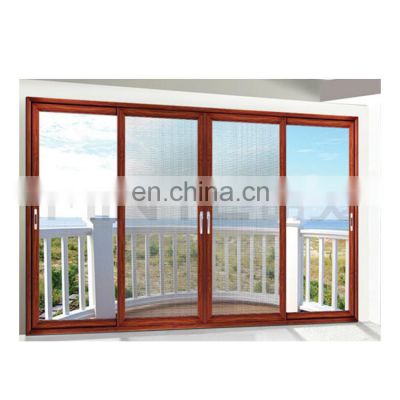 security sliding door anti robbery sliding door with stainless steel screen