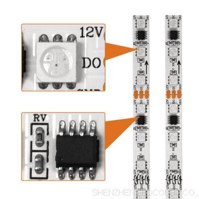 Digital Ucs1903 Addressable Ws2811 Light 12v Individual Pixel Strip Dream Color Led Strip