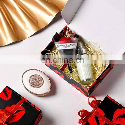 Hot Sale Luxury Custom LOGO Eco Friendly Gift Fashion Print Under Wear Nightcloth Lash Shipping Packaging Corrugated Paper Box photo-2