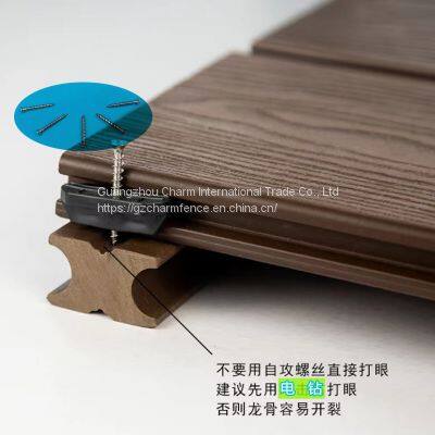 Outdoor Plastic Wood Floor Buckle Floor Splicing Fastener Wood Plastic Floor Fastener photo-2