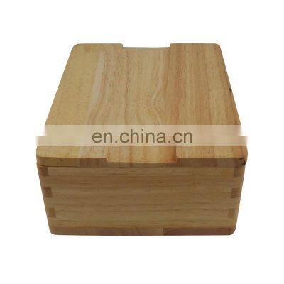 Wood Storage Box With Lid Natural Wood Box Case Container for Christmas Wedding Party Gift Jewelry Box photo-3