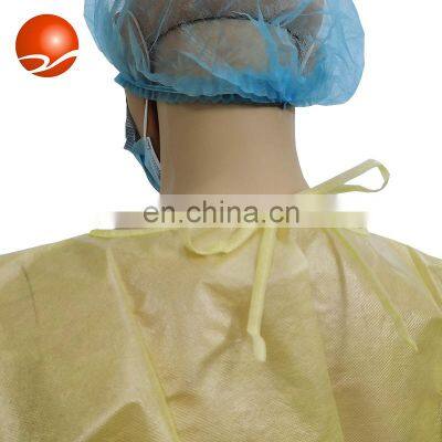 PP/PE/SMS Disposable Waterproof Medical Surgical Protective Non-Woven Isolation Gown Disposable Coverall Clothing photo-3