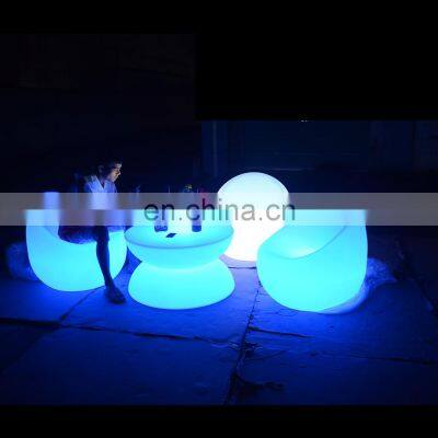 Modern Led Bar Chair Bar Stools and Restaurant Dining Led Chair Sets Rechargeable Led Table and Chairs photo-3