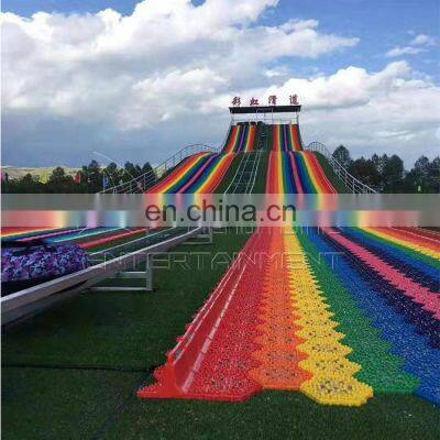 Outdoor Park Rainbow Slide Adults Plastic Slide for Sale photo-3