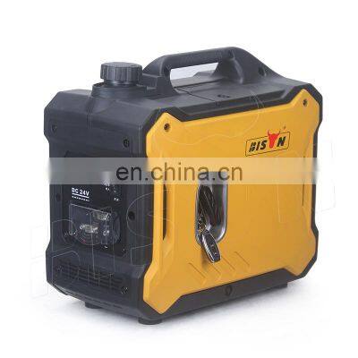 BISON China Pulsar 2000 Watts Gasoline Generator 2Kw Electric Starting Digital Inverter Generator