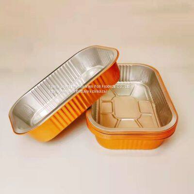 1050ml Gold Sealable Foil Cutlery Disposable Takeaway Pan