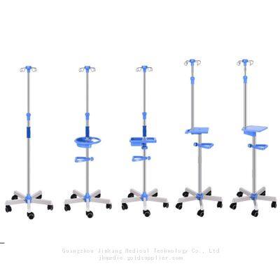 Mobile 4 Hooks Infusion Stand，IV Pole, IV Stand photo-3