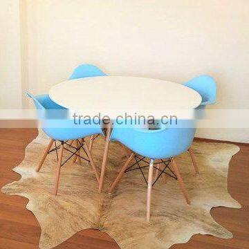 Glass or MDF Top With Wood Base Dining Table photo-3