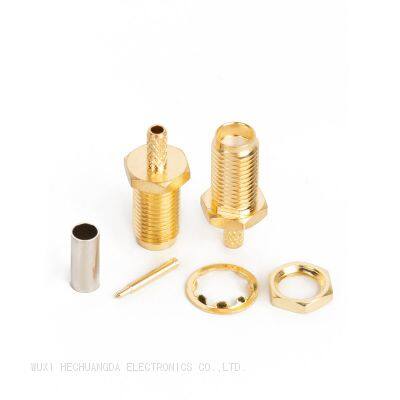 SMA-KY-1.5 Female Negative Electrode Crimp RF Connector for RG316 174 Cable for Communication