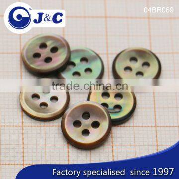 J&C Brown MOP Shell Buttons,pearl Shell Buttons for Fashion Shirt.BR065, BR069 photo-3