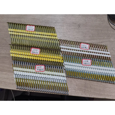 Industrial Steel Wire Collated Framing Staples 30 34 Degree Clipped Head Ring Paper Strip Nailer Diamond-Coated Wood Door Coil photo-3