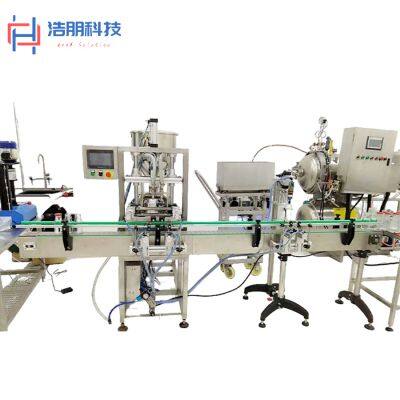 Glass & Plastic Bottle Piston-Type Automatic Juice Beverage Filling and Capping Integrated Machine | Full-Automatic Filling Production Line