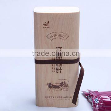 custom Nature birch bark cylindrical tea wooden packaging box