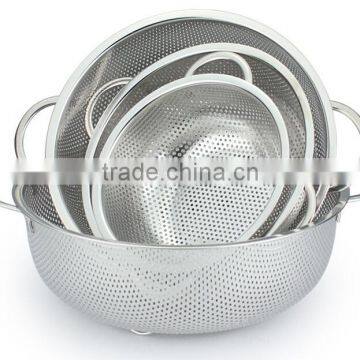 Stainless steel Colander wire mesh strainer colander sieve