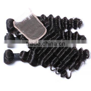 3 Bundles Hair and Closure for Full Head Brazilian Hair Bundles With Closure Supplier's Choice photo-3