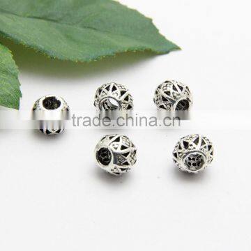 Factory Offer Big Hole Zinc Alloy Beads, DIY Anti-silver Big Hole Metal Beads for Bracelets and Necklace photo-6