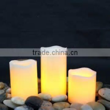 2015 New Product Remote Control Pillar Paraffin Wax Flameless small LED Candle Light