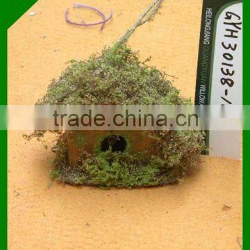 Natural Wooden Easter Decorative Bird House