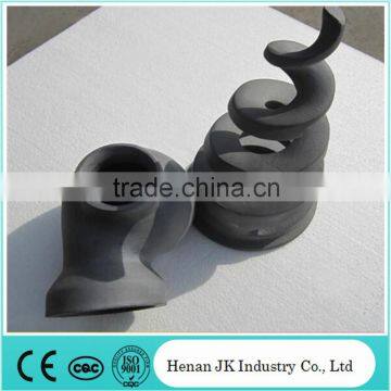 Refractory silicon carbide nozzle