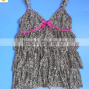 Leopard Printed Mesh Lingerie photo-5