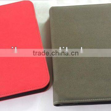 promotional customized business notebook with zipper