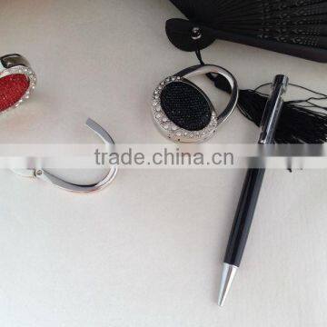 Metal Crystal Touch Ball Pen And Folding Women's Bag Decorative Gift,2015 Novelty Gift Sets photo-2
