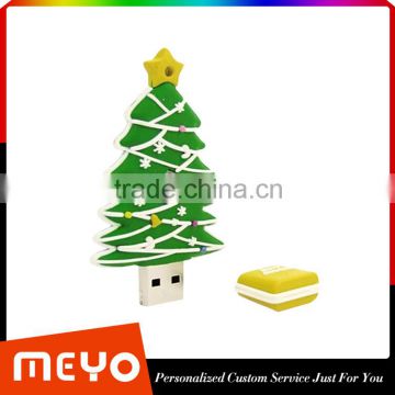 Warehouse Custom made Christmas Tree Shpe USB Flash Drive Christmas Gift Item