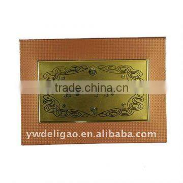 Office Stationery Square Foil Stamping Logo Art Wallpaper Wrapping Arabia Honor Certificate, Good Quality Certificate