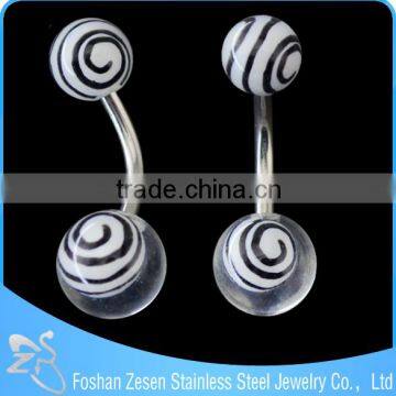 BR01814 Fashion Sexy Disco Ball Navel Piercing Bar Wholesale Acrylic Belly Ring photo-2