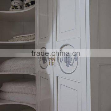 Hot Sale Kids Furniture White Color Princess Design Children Bedroom Furniture Set photo-6