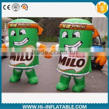 Best Selling inflatable can/pot cartoon, Inflatable Walking Cartoon for advertising